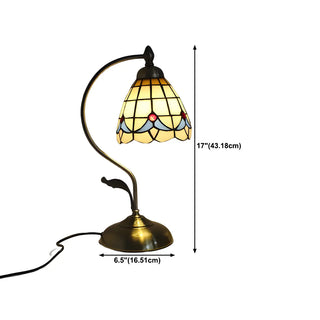Creative Tiffany Cherry Ball Curved Arm Table Lamp Zawala Image - 51