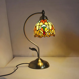 Creative Tiffany Cherry Ball Curved Arm Table Lamp Zawala Image - 6