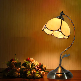 Creative Tiffany Cherry Ball Curved Arm Table Lamp Zawala Image - 7