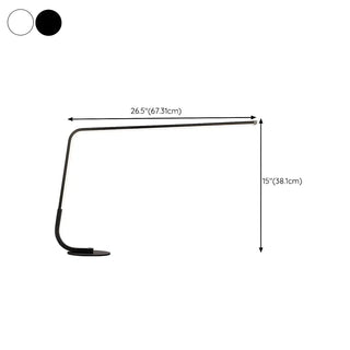 Plug-in Modern Minimalist Linear LED Bedroom Table Lamp Zawala #size