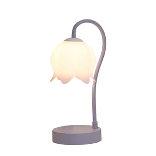 Plug-In Pink Lily of the Valley Bedside Table Lamp Zawala Image - 10