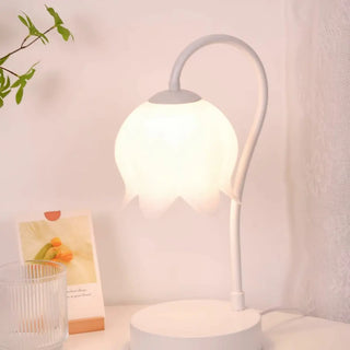 Plug-In Pink Lily of the Valley Bedside Table Lamp Zawala Image - 5