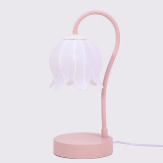 Plug-In Pink Lily of the Valley Bedside Table Lamp Zawala Image - 7