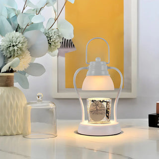 Modern Portable Dual Light Candle Warmer Table Lamp Zawala Image - 1