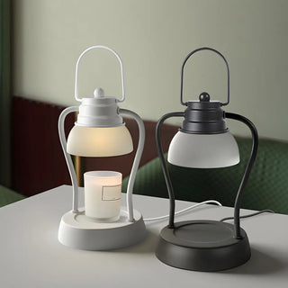 Modern Portable Dual Light Candle Warmer Table Lamp Zawala Image - 2