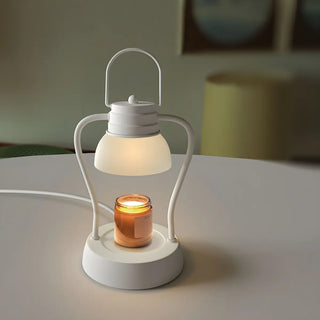 Modern Portable Dual Light Candle Warmer Table Lamp Zawala Image - 3