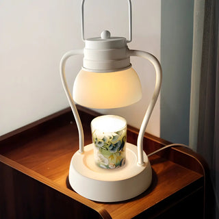 Modern Portable Dual Light Candle Warmer Table Lamp Zawala Image - 4
