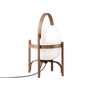 Portable Globe Wooden Frame LED Cestita Floor Lamp Zawala Image - 10