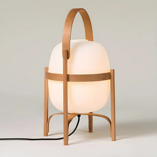 Portable Globe Wooden Frame LED Cestita Floor Lamp Zawala Image - 11