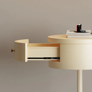 Modern Trendy White Dome Floor Lamp with Storage Zawala Image - 10