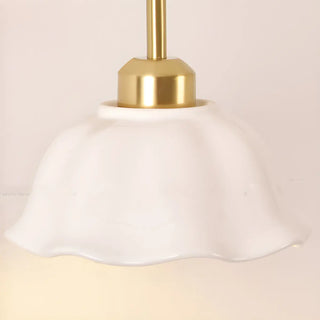 Bedroom Gold Dome Metal Wall Sconce with Pull Chain Zawala Image - 9