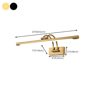 ZOWALA - Simple Linear Vanity Light with Pull Chain Switch Image - 29