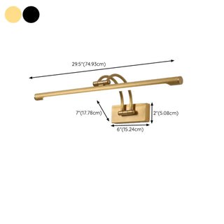 ZOWALA - Simple Linear Vanity Light with Pull Chain Switch Image - 31