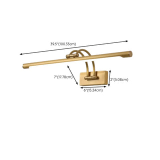 ZOWALA - Simple Linear Vanity Light with Pull Chain Switch Image - 33