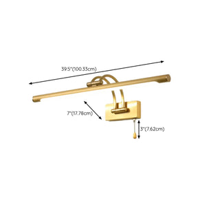 ZOWALA - Simple Linear Vanity Light with Pull Chain Switch Image - 34