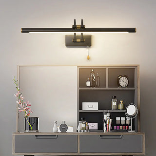 ZOWALA - Simple Linear Vanity Light with Pull Chain Switch Image - 3