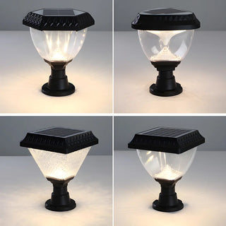 Stylish Solar Pyramid Waterproof Outdoor LED Post Light Zawala Image - 16