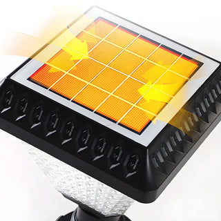 Stylish Solar Pyramid Waterproof Outdoor LED Post Light Zawala Image - 18
