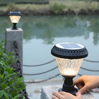 Stylish Solar Pyramid Waterproof Outdoor LED Post Light Zawala Image - 20