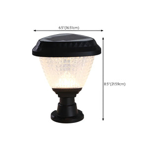 Stylish Solar Pyramid Waterproof Outdoor LED Post Light Zawala #size