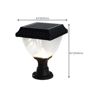 Stylish Solar Pyramid Waterproof Outdoor LED Post Light Zawala Image - 26