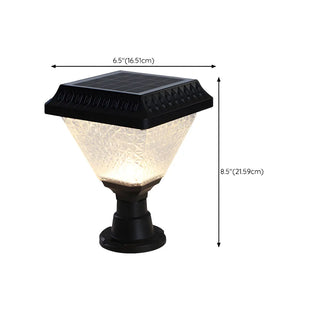 Stylish Solar Pyramid Waterproof Outdoor LED Post Light Zawala Image - 27