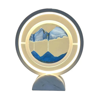Elegant Creative Circular Sand Art LED Table Lamp Zawala Image - 16