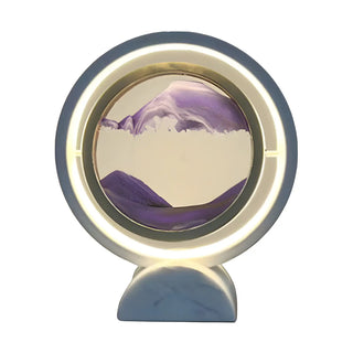 Elegant Creative Circular Sand Art LED Table Lamp Zawala Image - 17