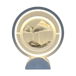 Elegant Creative Circular Sand Art LED Table Lamp Zawala Image - 7