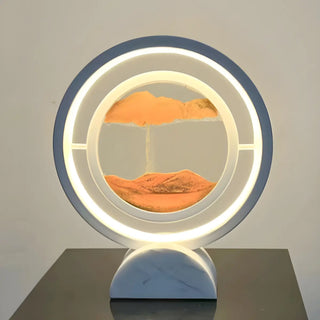 Elegant Creative Circular Sand Art LED Table Lamp Zawala Image - 8
