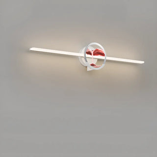 Artistic Blue Water Ripple Linear LED Vanity Light Image - 15