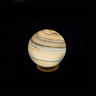 Simple Starry Planet Glass Bedroom Moon Table Lamp Zawala Image - 10