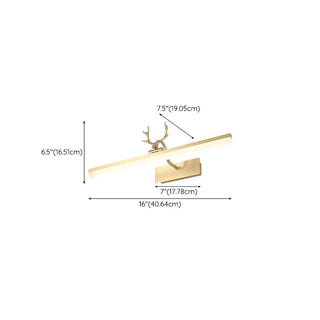 ZOWALA - Stylish Gold Antler-Inspired LED Vanity Light #size
