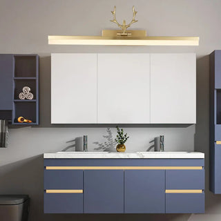 ZOWALA - Stylish Gold Antler-Inspired LED Vanity Light Image - 4