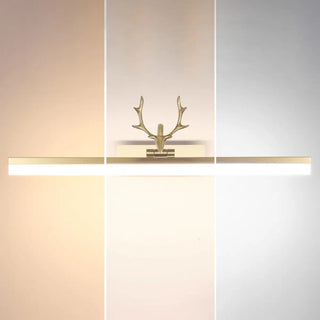 ZOWALA - Stylish Gold Antler-Inspired LED Vanity Light Image - 6