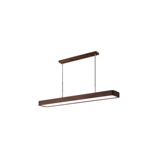ZOWALA - Trendy Rectangular Wooden LED Island Pendant Light Image - 11