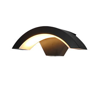 Rectangular Outdoor Modern Black Wall Sconce Zawala Image - 11
