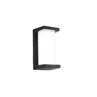 Rectangular Outdoor Modern Black Wall Sconce Zawala Image - 13