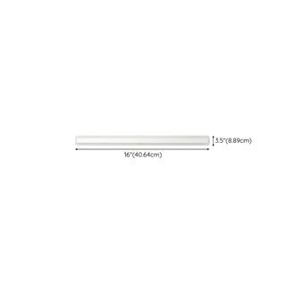 ZOWALA - Contemporary White Rectangular LED Vanity Light #size
