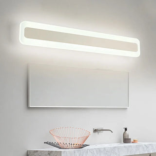 ZOWALA - Contemporary White Rectangular LED Vanity Light Image - 4