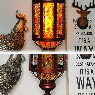 Classical Turkish Tower Stained Glass Decor Table Lamp Zawala Image - 11