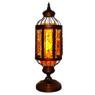 Classical Turkish Tower Stained Glass Decor Table Lamp Zawala Image - 15