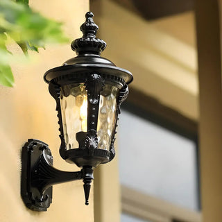 ZOWALA - Industrial Metal Outdoor Wall Lantern Image - 10