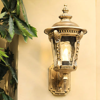 ZOWALA - Industrial Metal Outdoor Wall Lantern Image - 17