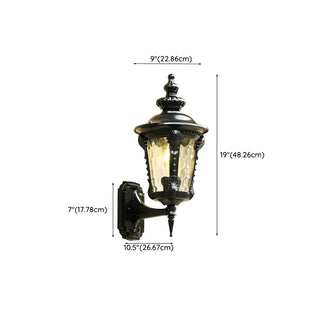 ZOWALA - Industrial Metal Outdoor Wall Lantern Image - 20