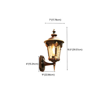 ZOWALA - Industrial Metal Outdoor Wall Lantern Image - 21