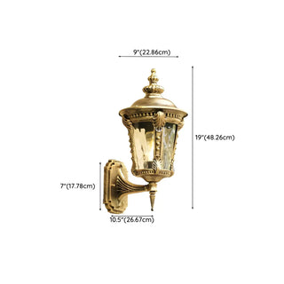 ZOWALA - Industrial Metal Outdoor Wall Lantern Image - 24