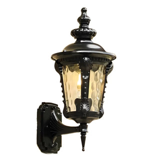 ZOWALA - Industrial Metal Outdoor Wall Lantern Image - 3