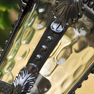 ZOWALA - Industrial Metal Outdoor Wall Lantern Image - 4