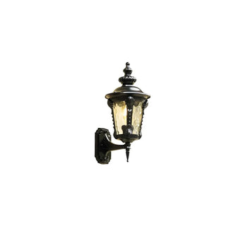 ZOWALA - Industrial Metal Outdoor Wall Lantern Image - 5
